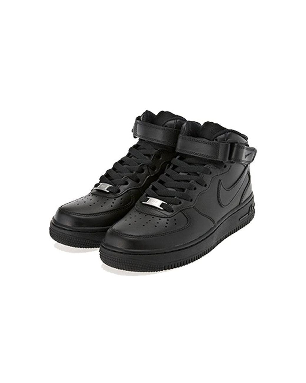 Nike Black Air Force 1 Mid 07 Le