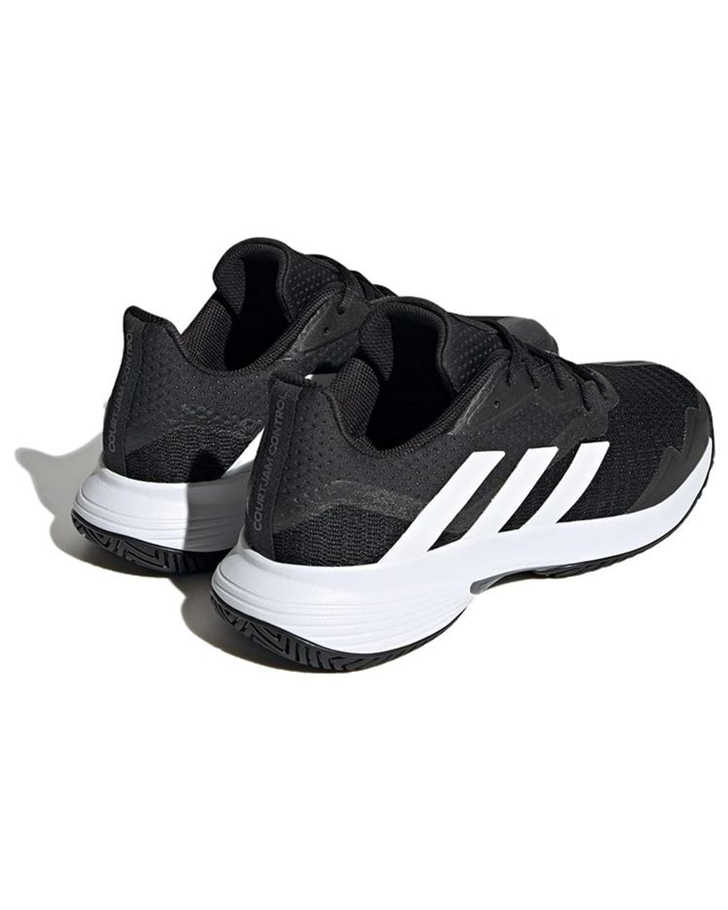 Adidas Black Courtjam Control Tennis Shoes for men