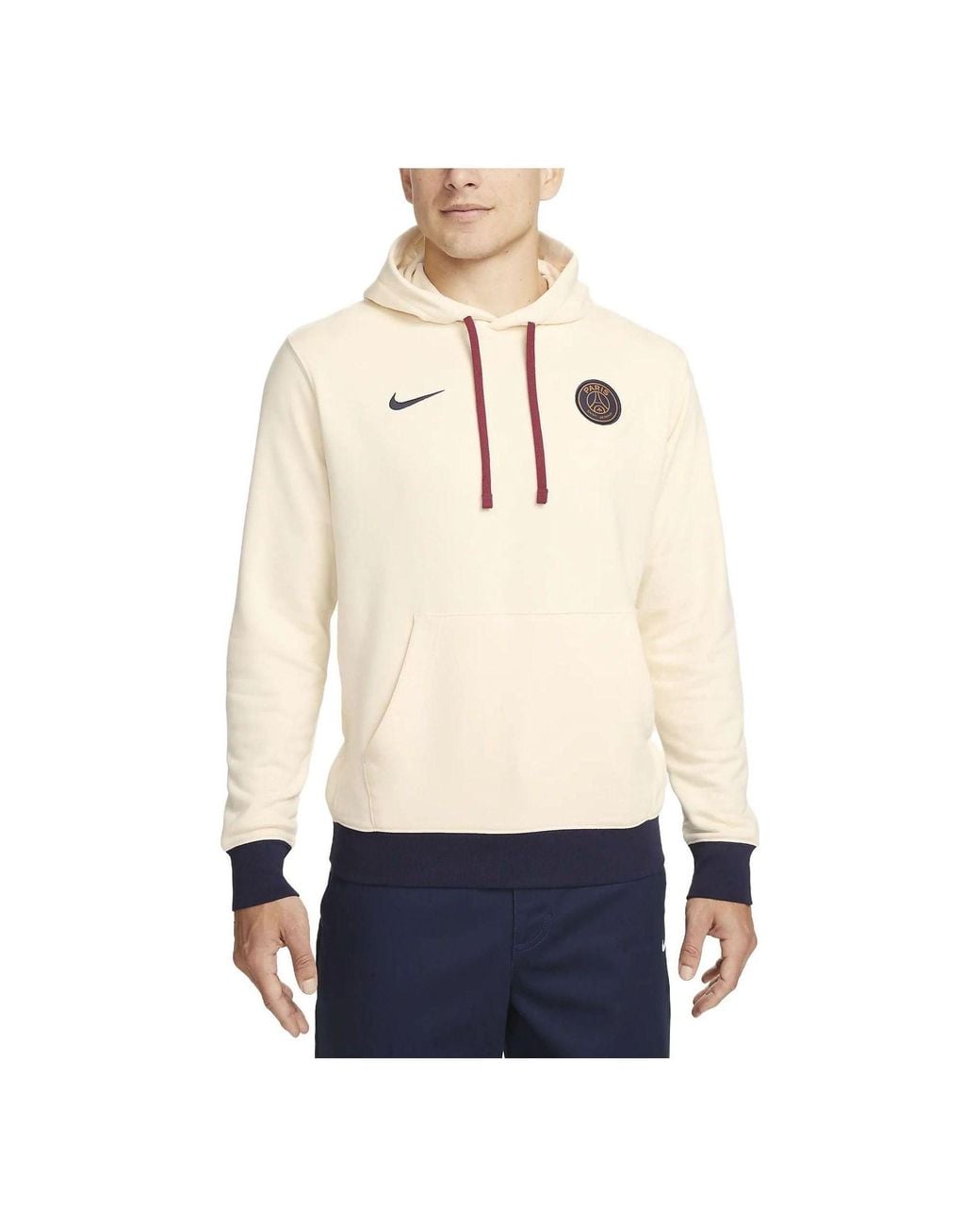 Nike Natural Paris Saint-Germain Club Fleece Hoodie for men