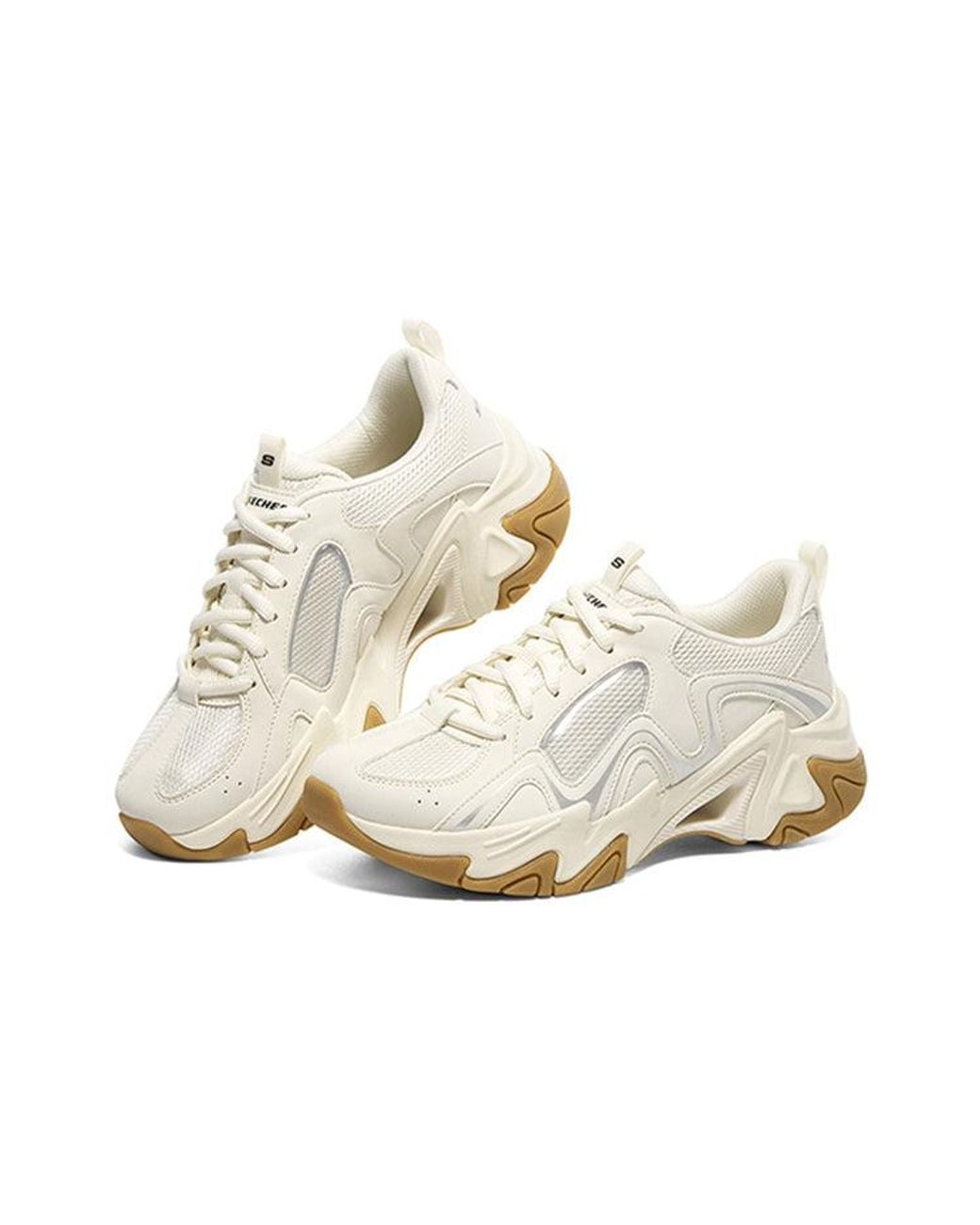Skechers White (Wmns) Stamina V3 Shoes Tan'