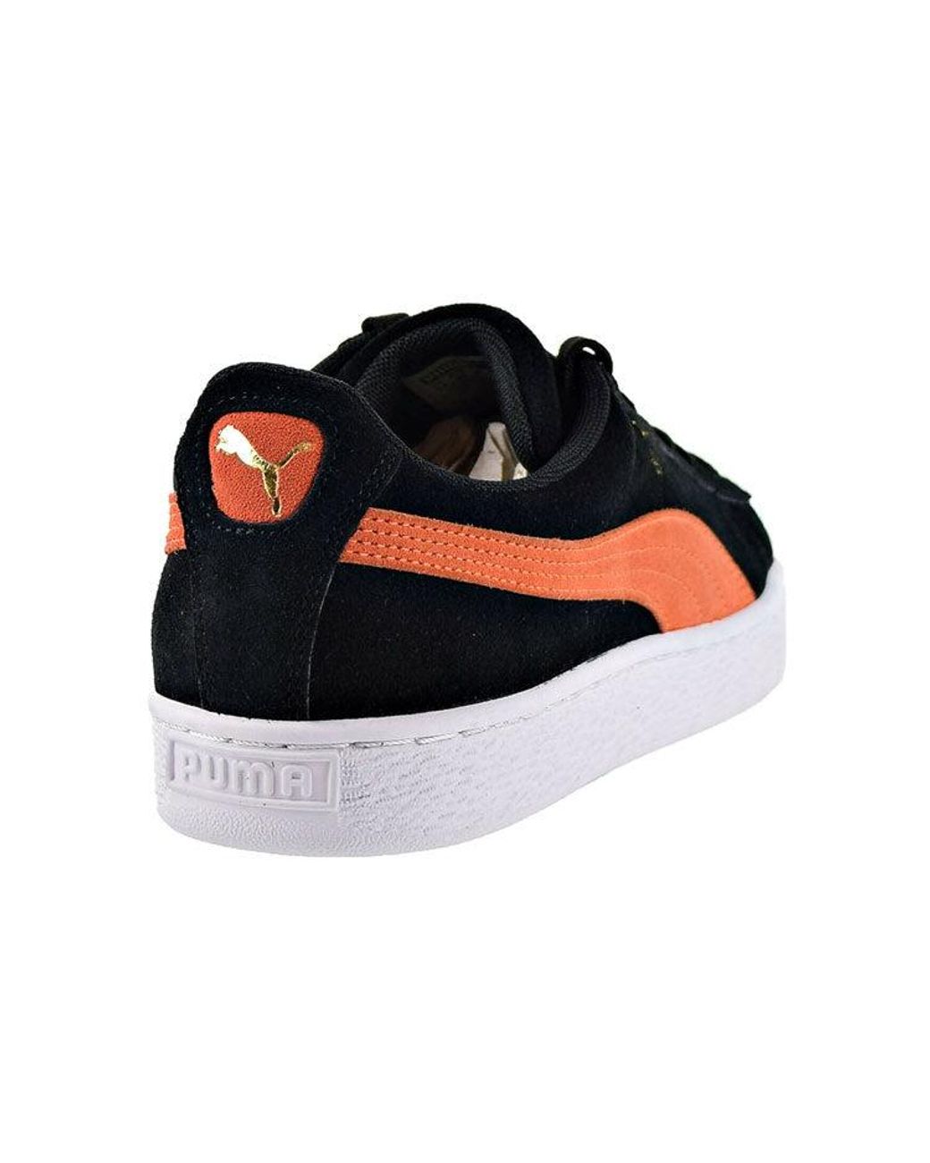 PUMA Black Suede Classic Low-Top Board Shoes for men