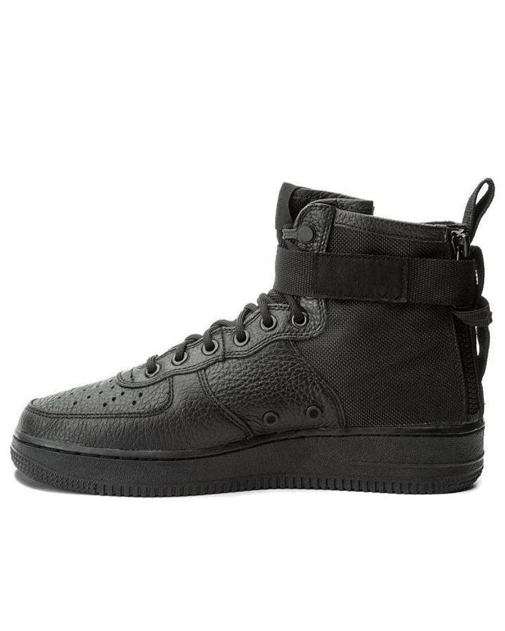 Nike Black Sf Air Force 1 Mid Shoe for men