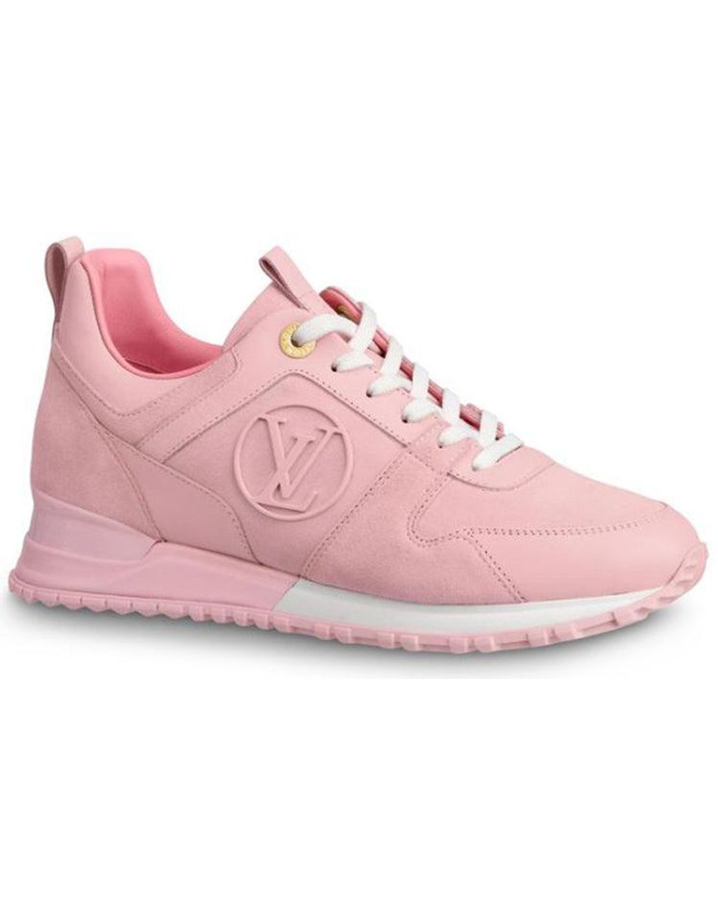 Louis Vuitton Run Calfskin Sneakers Pink Lyst
