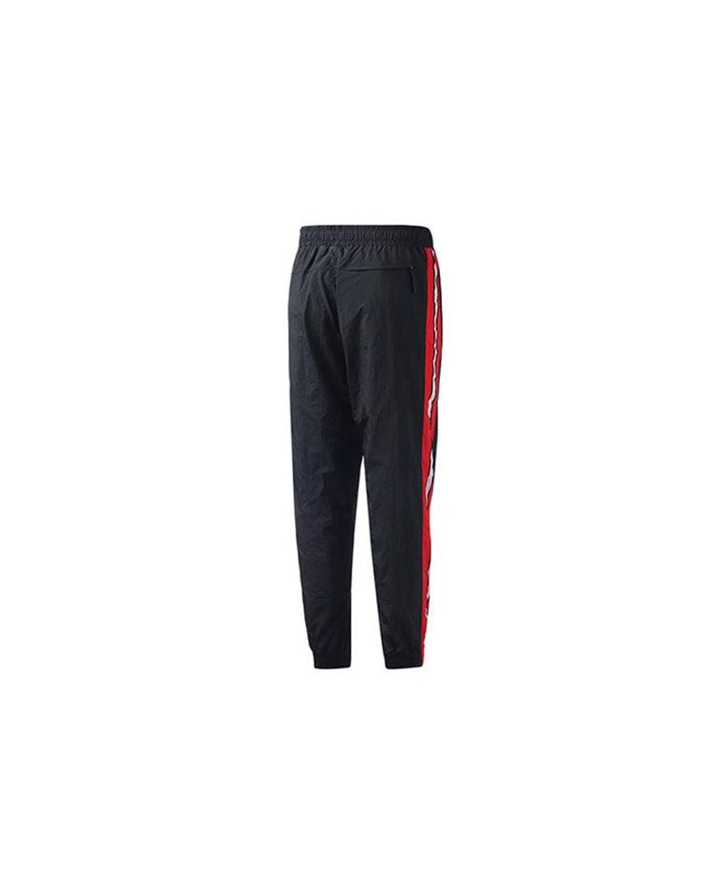 Nike Black Contrasting Colors Side Stripe Basketball Sports Pants/Trousers/Joggers for men