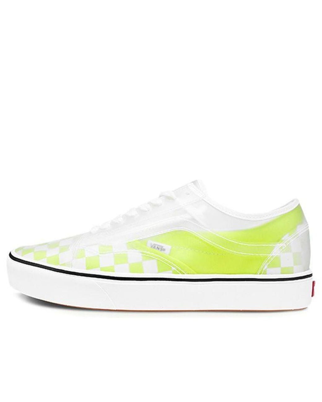 Vans Yellow Comfycush Slip-Skool 'Safety Checkerboard' for men