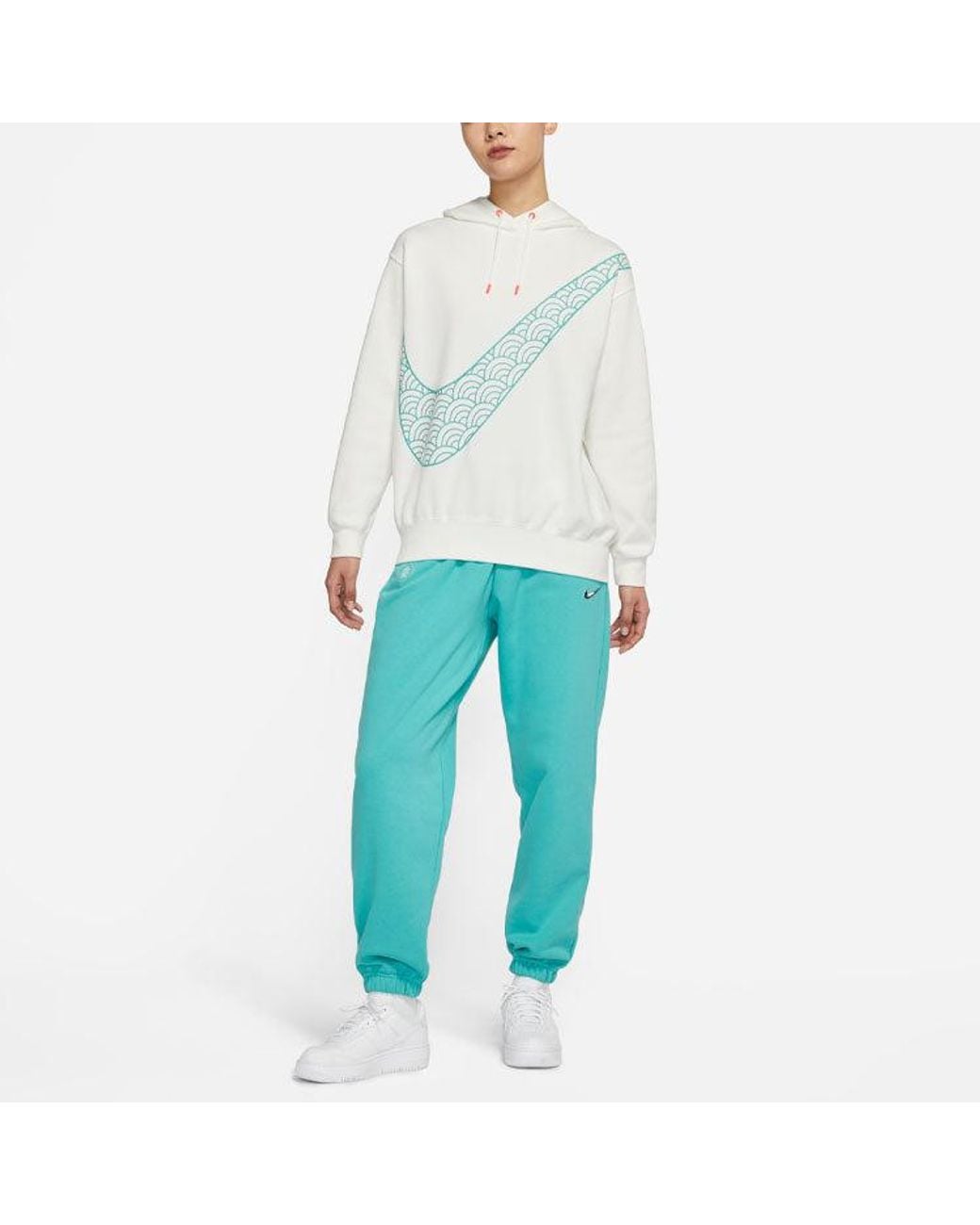Nike Blue (Wmns) Cny New Year's Edition Hoodie Fleece Loose Knit Sports