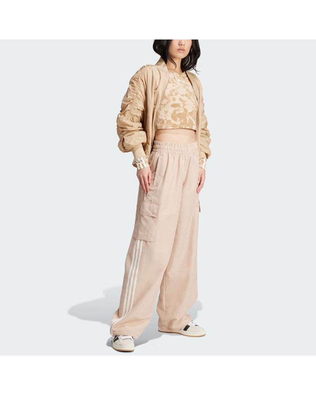 Adidas Natural (Wmns) Originals Adicolor Cargo Tracksuit Bottoms Asia Sizing