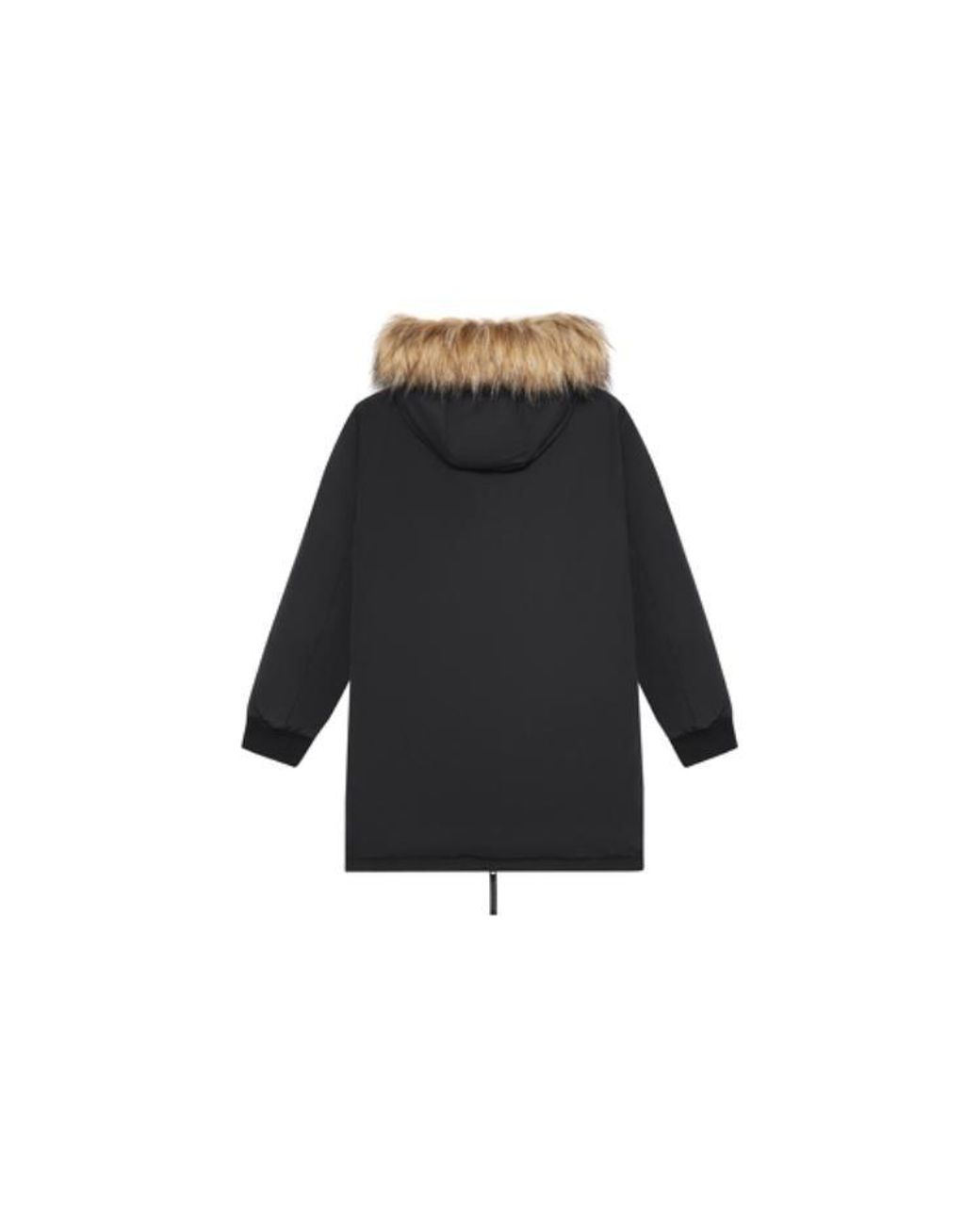 New Balance Black Fur Collar Warm Windproof Jacket for men