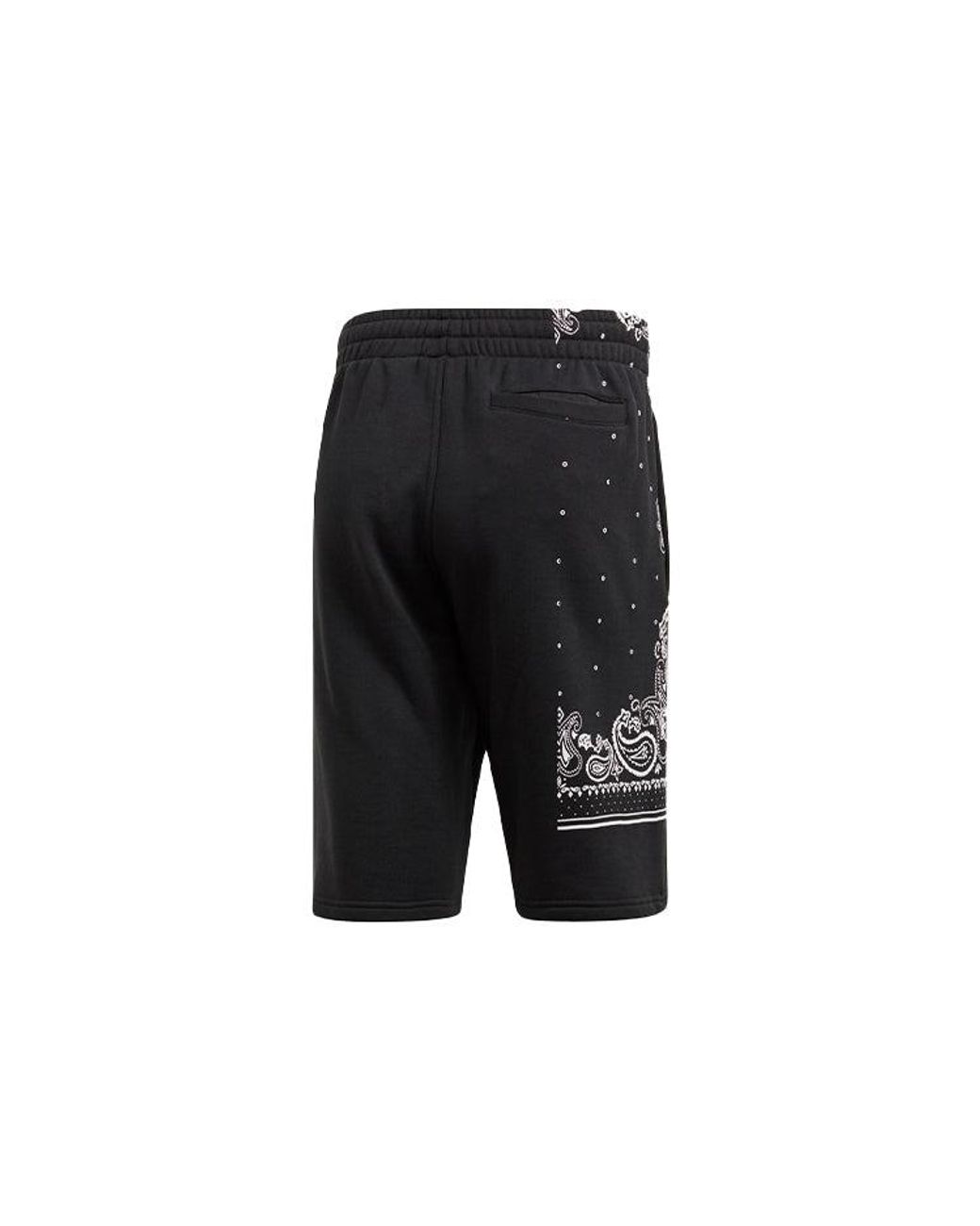 Adidas Black Originals Bandana Short Printing Casual Straight Sports Shorts for men