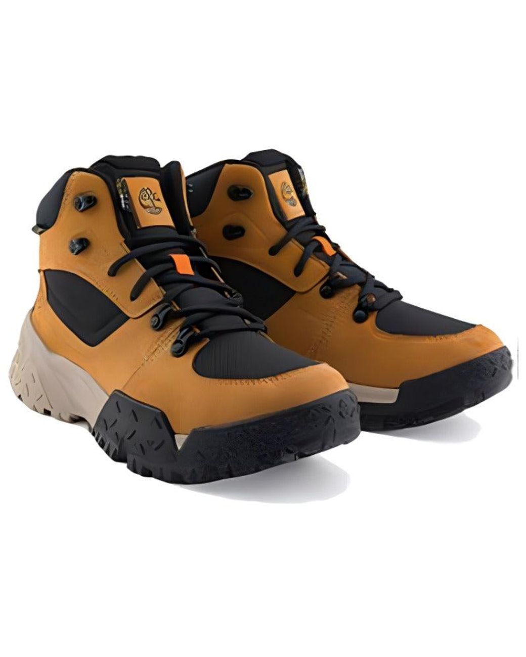 Timberland Brown Motion Scramble Mid Lace Up Waterproof Hikers 'Wheat Nubuck' for men