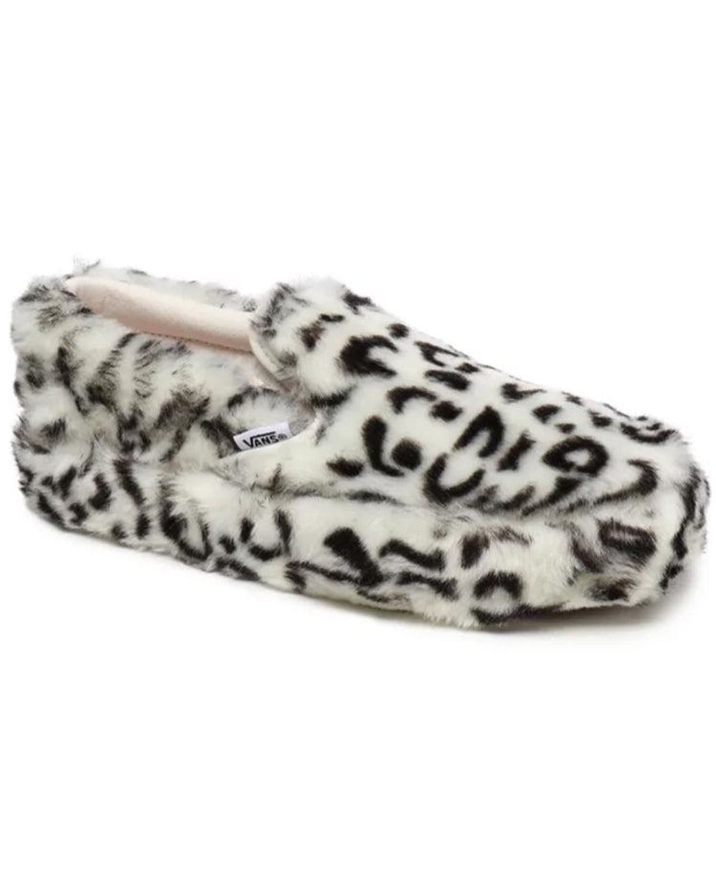 Vans Gray Sandy Liang X Classic Slip-On Platform 'Fuxxy Leopard' for men