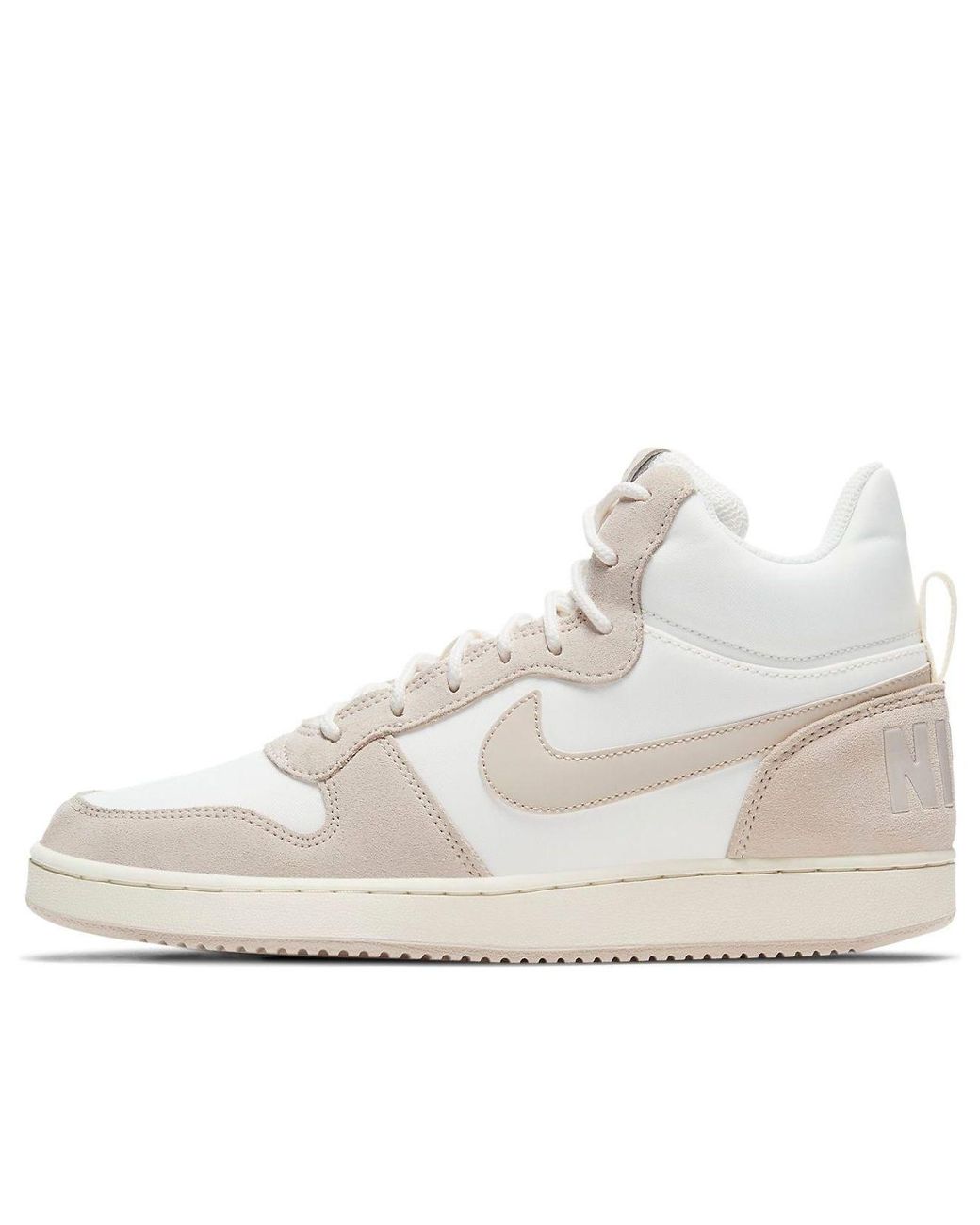 Nike White (Wmns) Court Borough Mid Premium 'Sail Light Orewood'