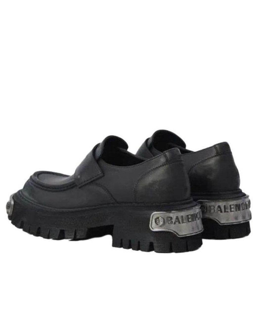 Balenciaga Black Tractor Loafer for men
