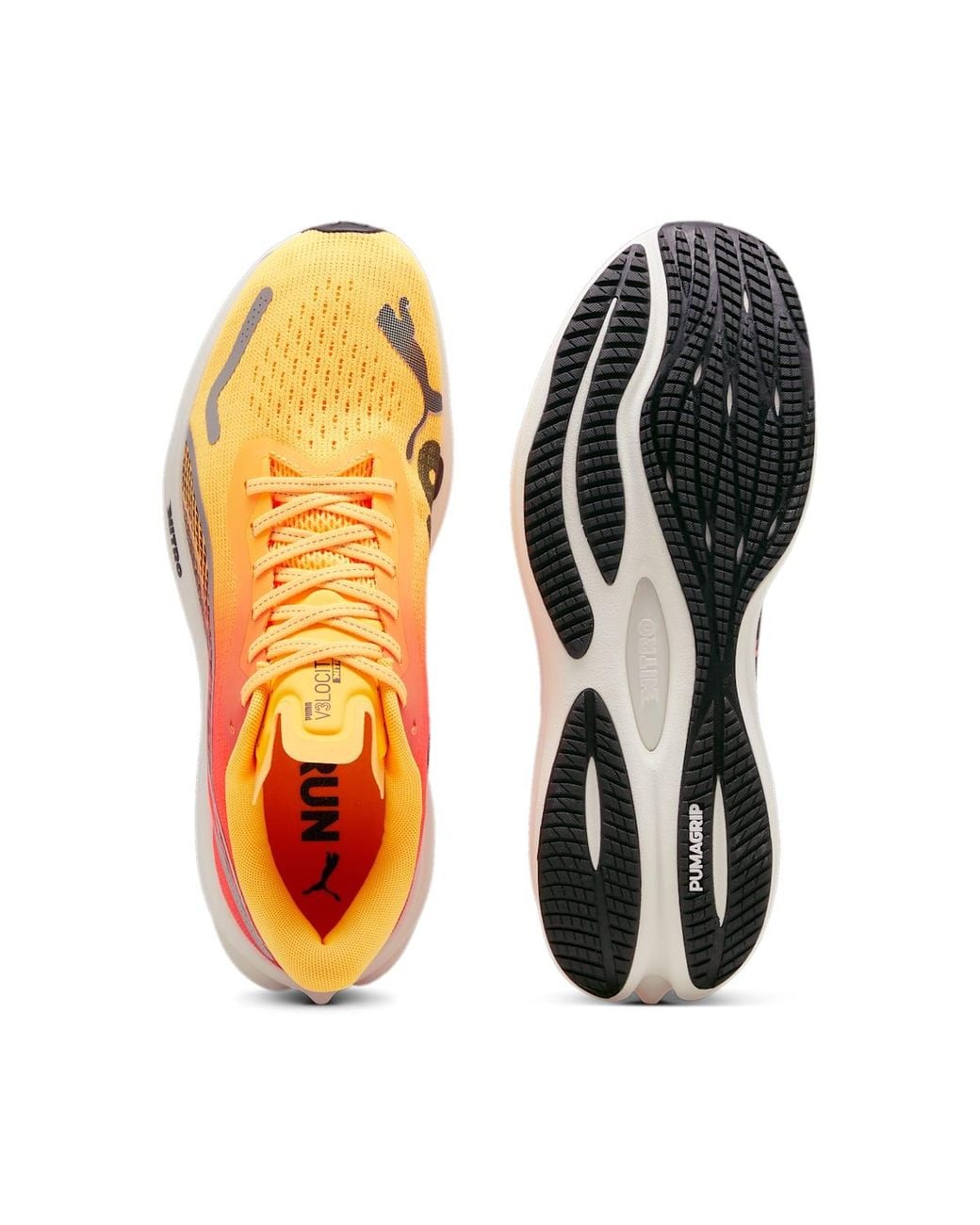 PUMA White Velocity Nitro 3 'Sun Stream Sunset Glow' for men