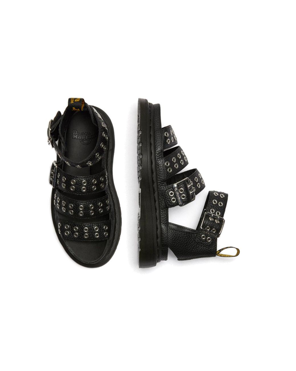Dr. Martens Black (Wmns) Lightweight Sponge Cake Bottom Sandals