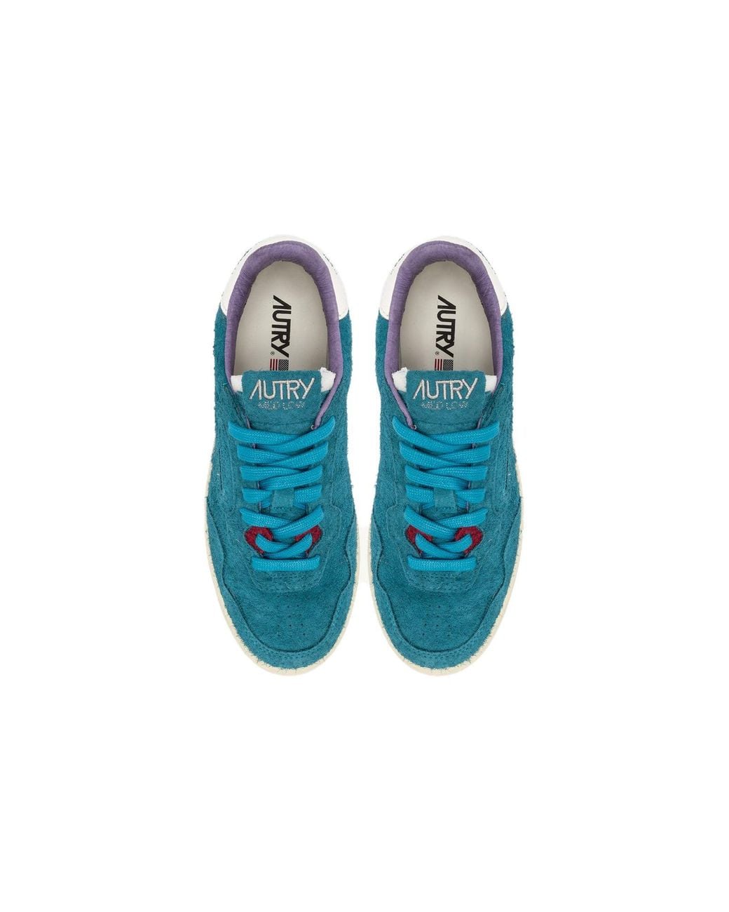 Autry Blue (Wmns) New Flat Low Suede 'Zafiro And Alyssum'