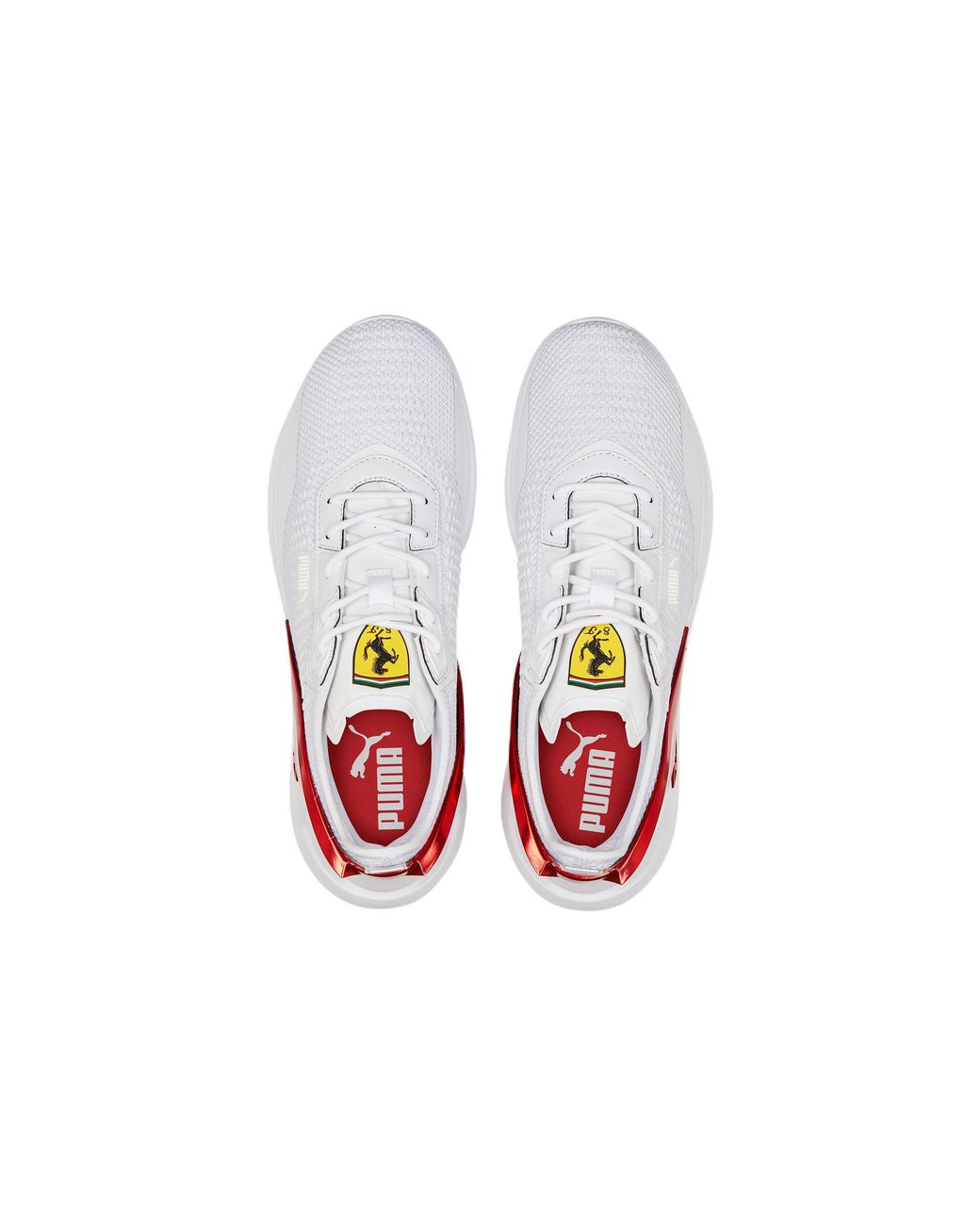 PUMA Scuderia Ferrari X Ionspeed Motorsport 'white Rosso Corsa' for men