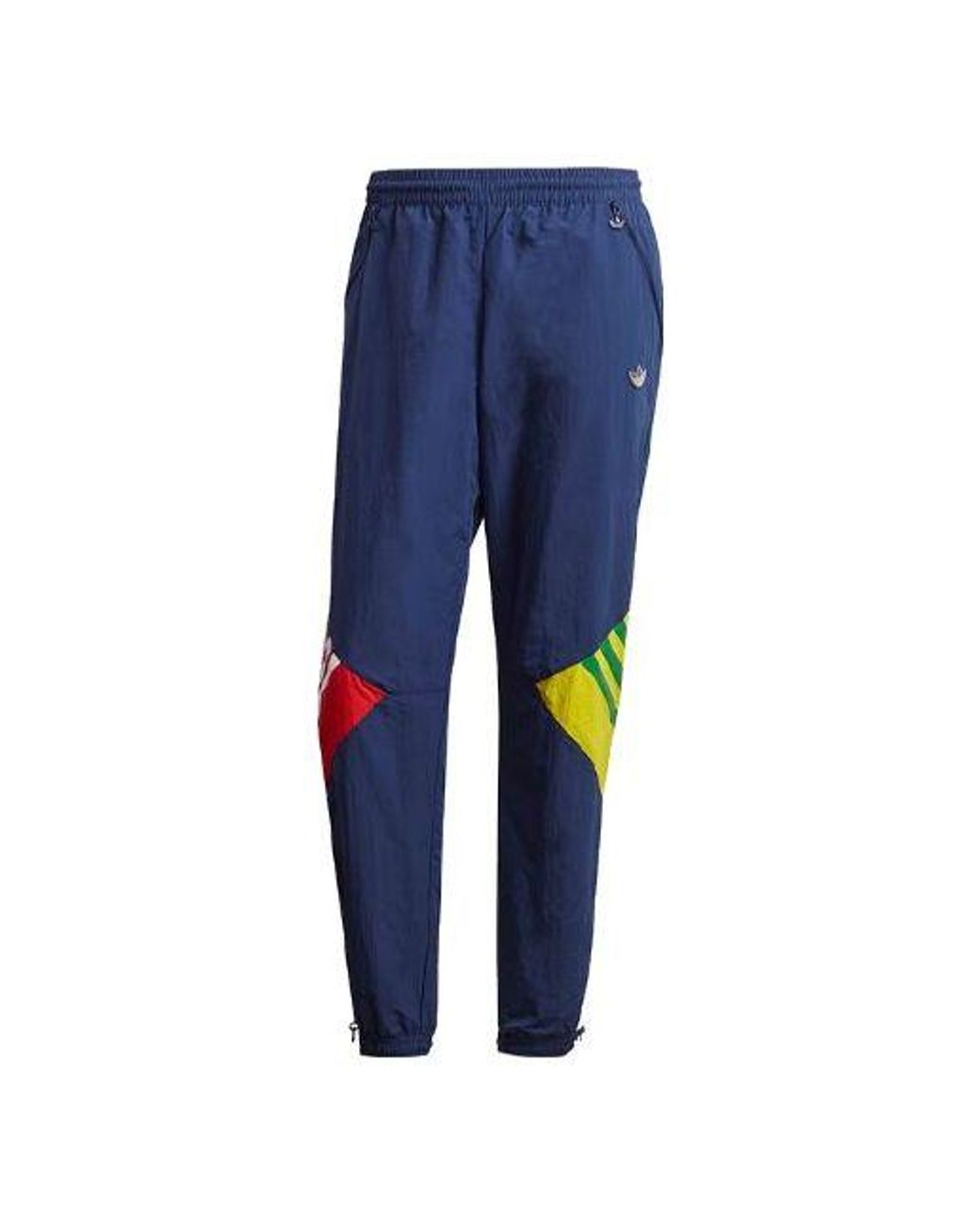 adidas Adida Original Rainbow Color Block Contrating Color Tripe All Logo  Athletic Cone Bundle Feet Port Pant Navy Blue for Men | Lyst
