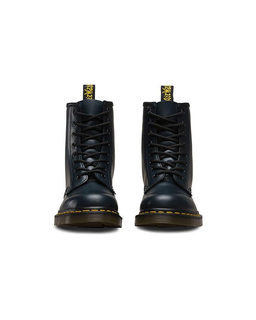 Dr. Martens Black 10 Pascal Classic 8 Martin Boots Couple Style Navy Blue for men