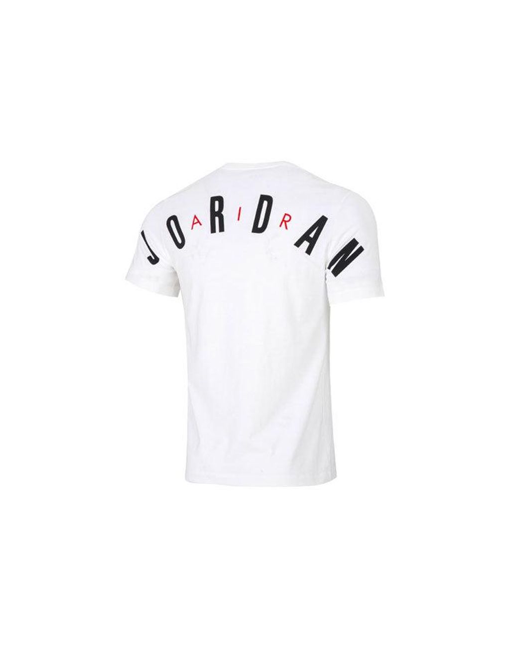 Nike White Alphabet Flying Logo Printing Round Neck Casual Short Sleeve for men