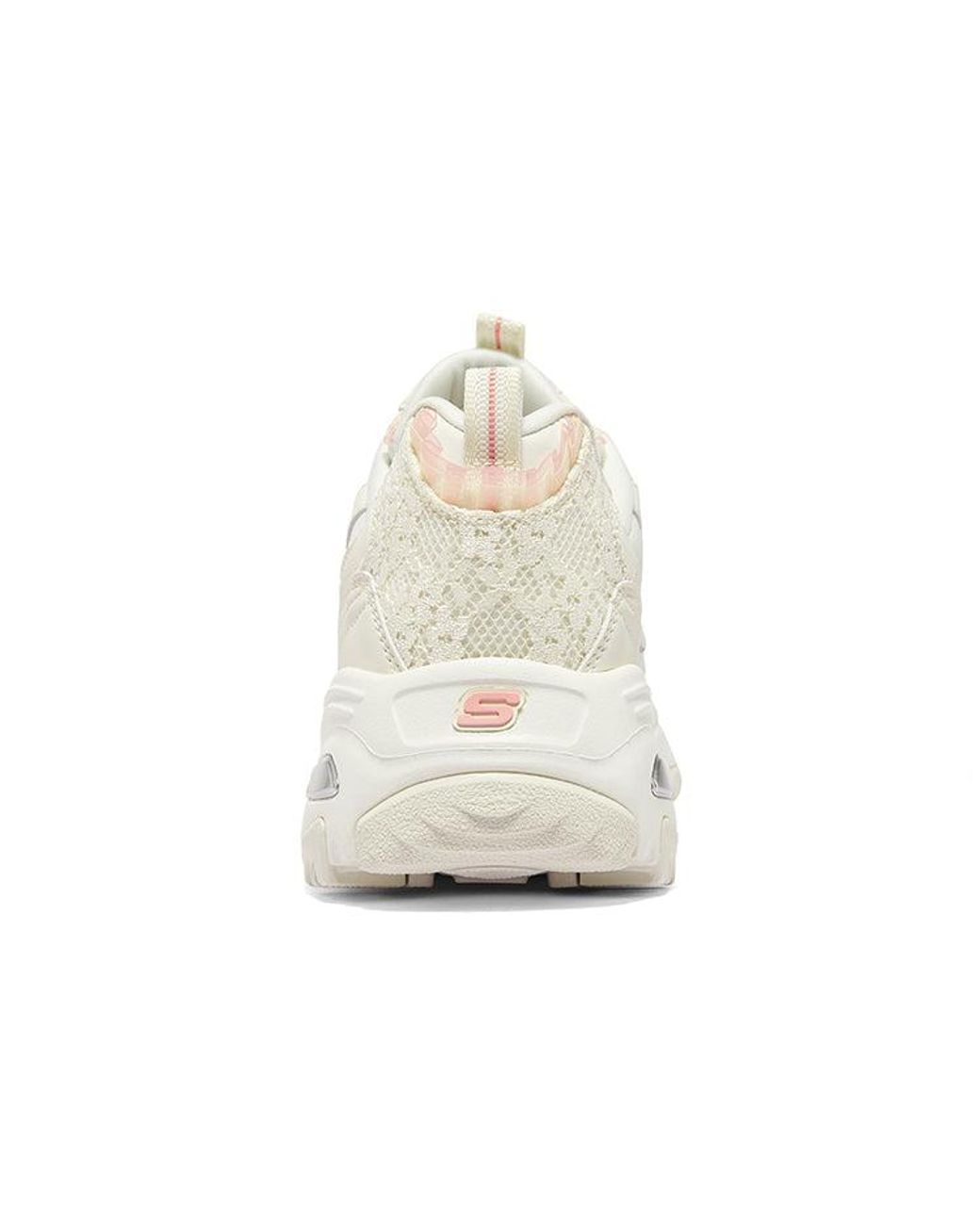 Skechers White (Wmns) D'Lites 1.0 Sneakers