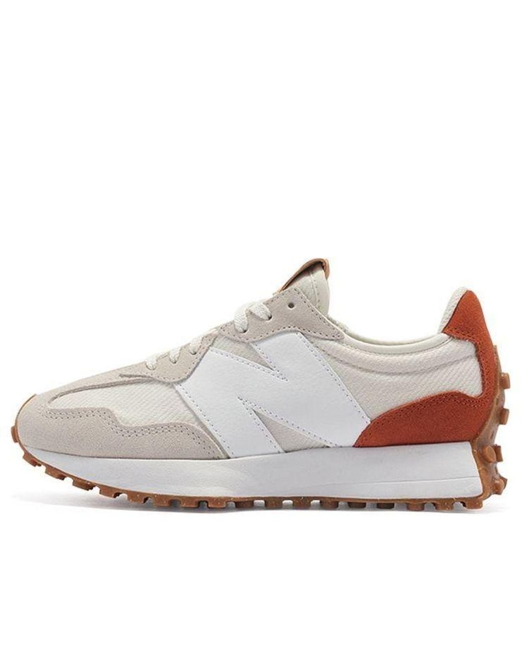 New Balance White 327