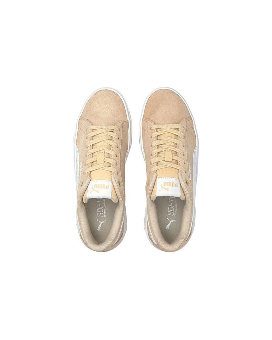 PUMA White (Wmns) Smash Platform V2 Suede