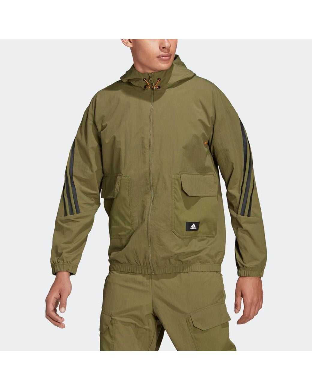 Adidas Green Future Icons Woven Jacket for men