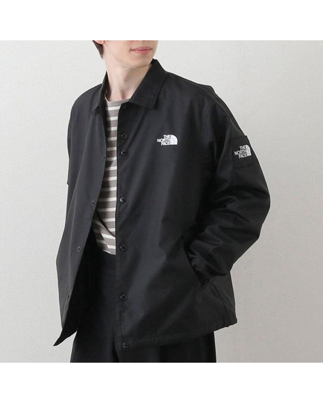 The North Face Black Logo Wind Coaches Jacket for men