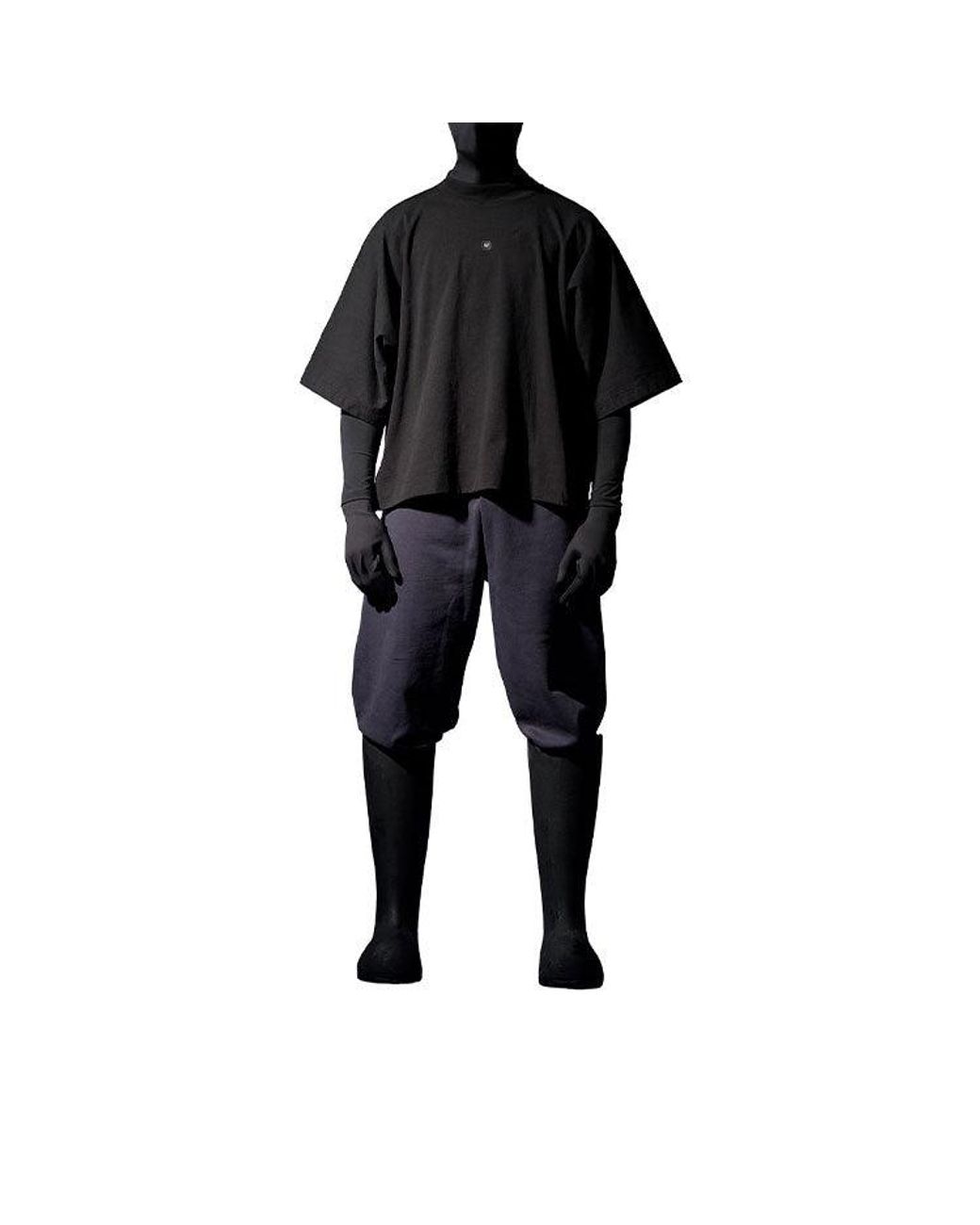 Yeezy Gap Gray Logo No Seam T-Shirt 'Dark' for men