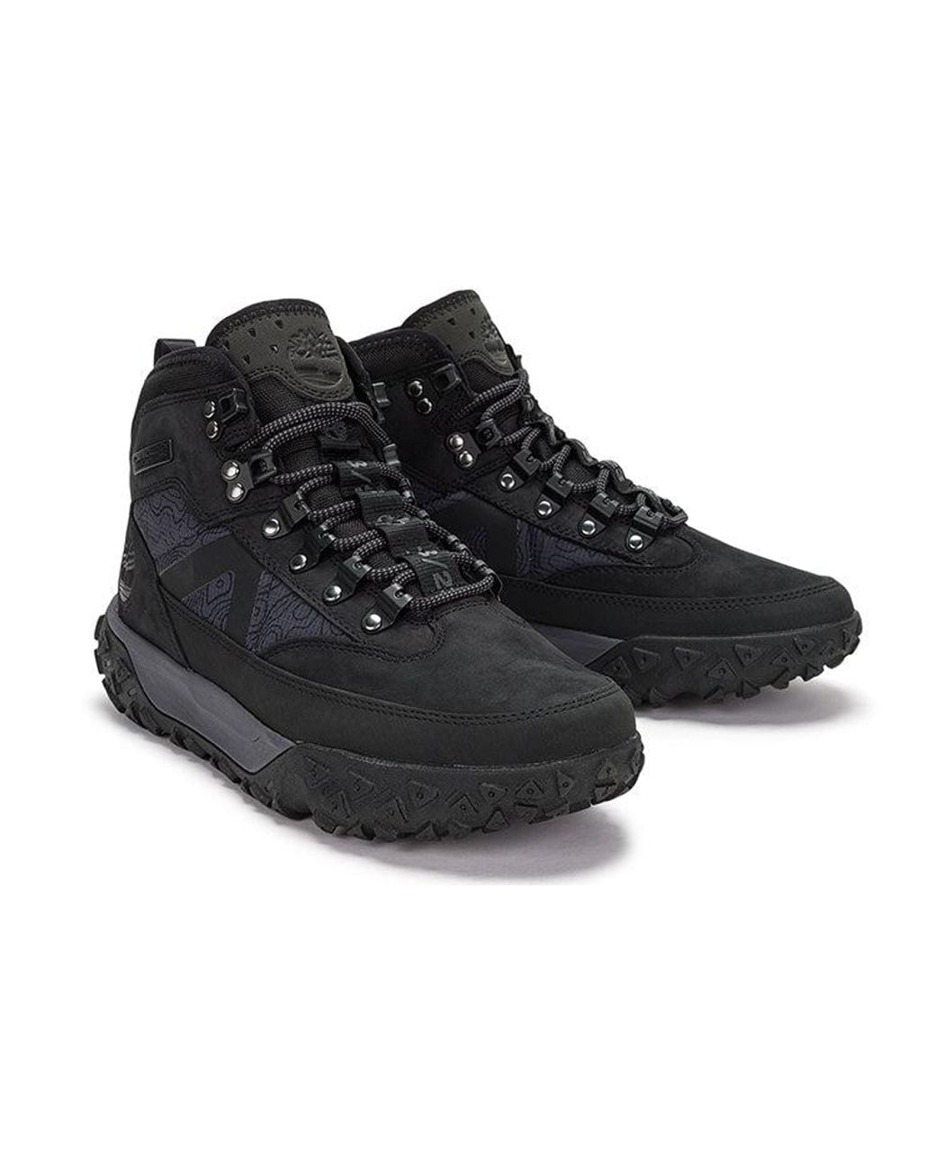 Timberland Black Greenstride Motion 6 Waterproof Mid Hikers for men