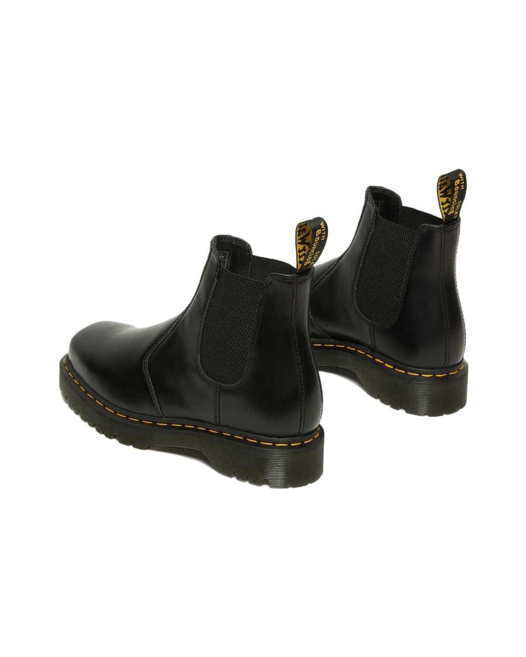 Dr. Martens 2976 Bex Squared Toe Leather Chelsea Boots in Black