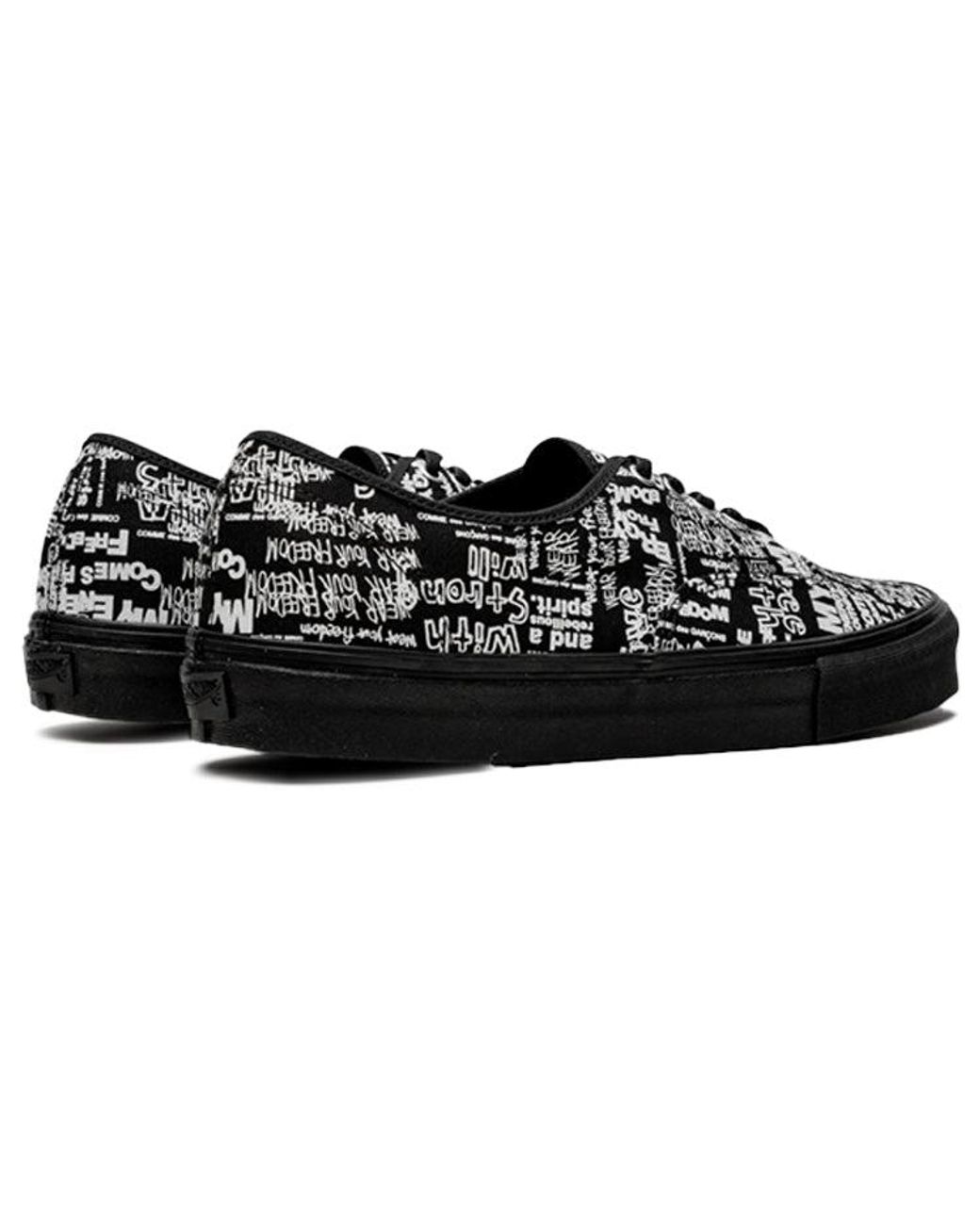 Vans Black X Comme Des Garcons Authentic Lx 'Graffiti' for men