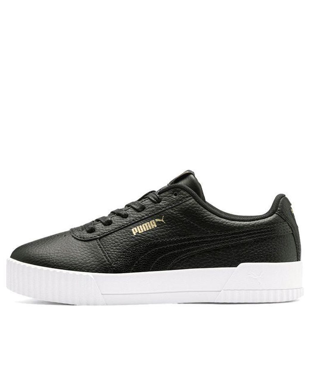 PUMA Carina Lux Black/white Low Sneakers | Lyst