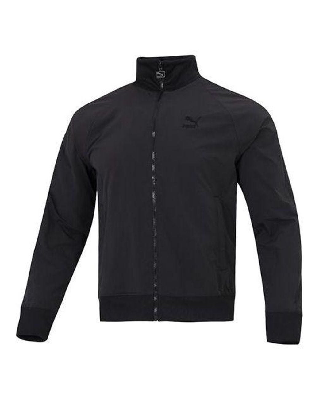 PUMA Blue T7 Crinkled Track Jacket for men