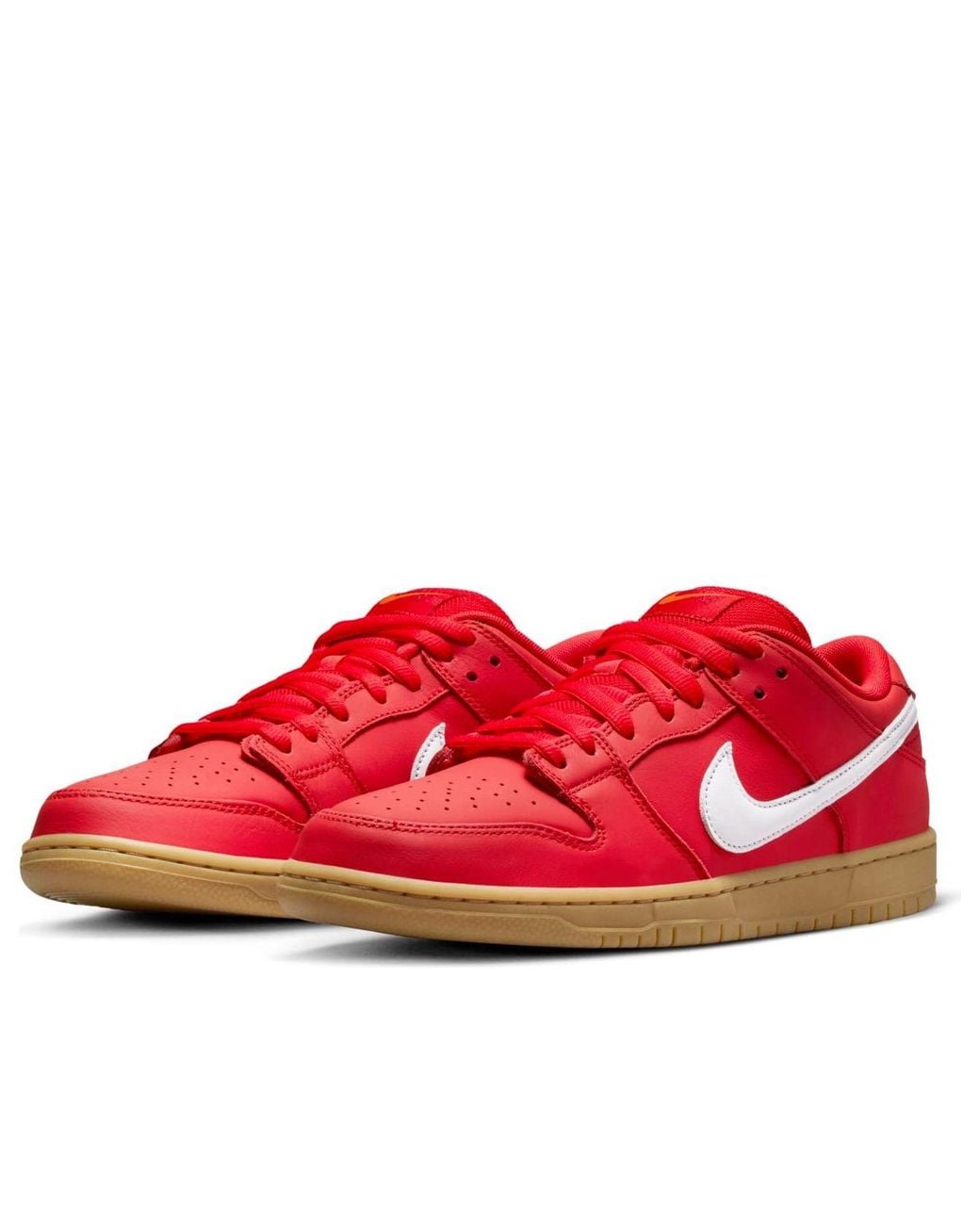 Nike Red Sb Dunk Low 'University Gum' for men