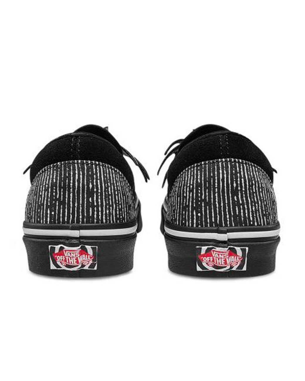 Vans Black The Nightmare Before Christmas X Classic Slip-On 'Jack Skellington Bowtie' for men