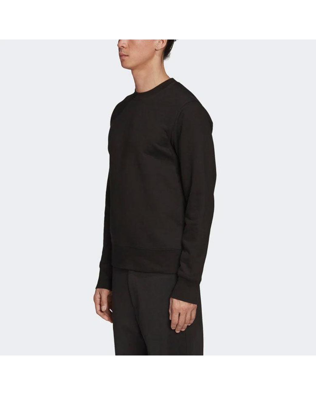 Adidas Black Y-3 Ss21 Logo Printing Round Neck for men