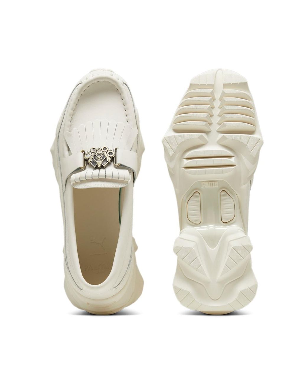 PUMA White X Palomo Nitefox Loafers 'Frosted Ivory' for men