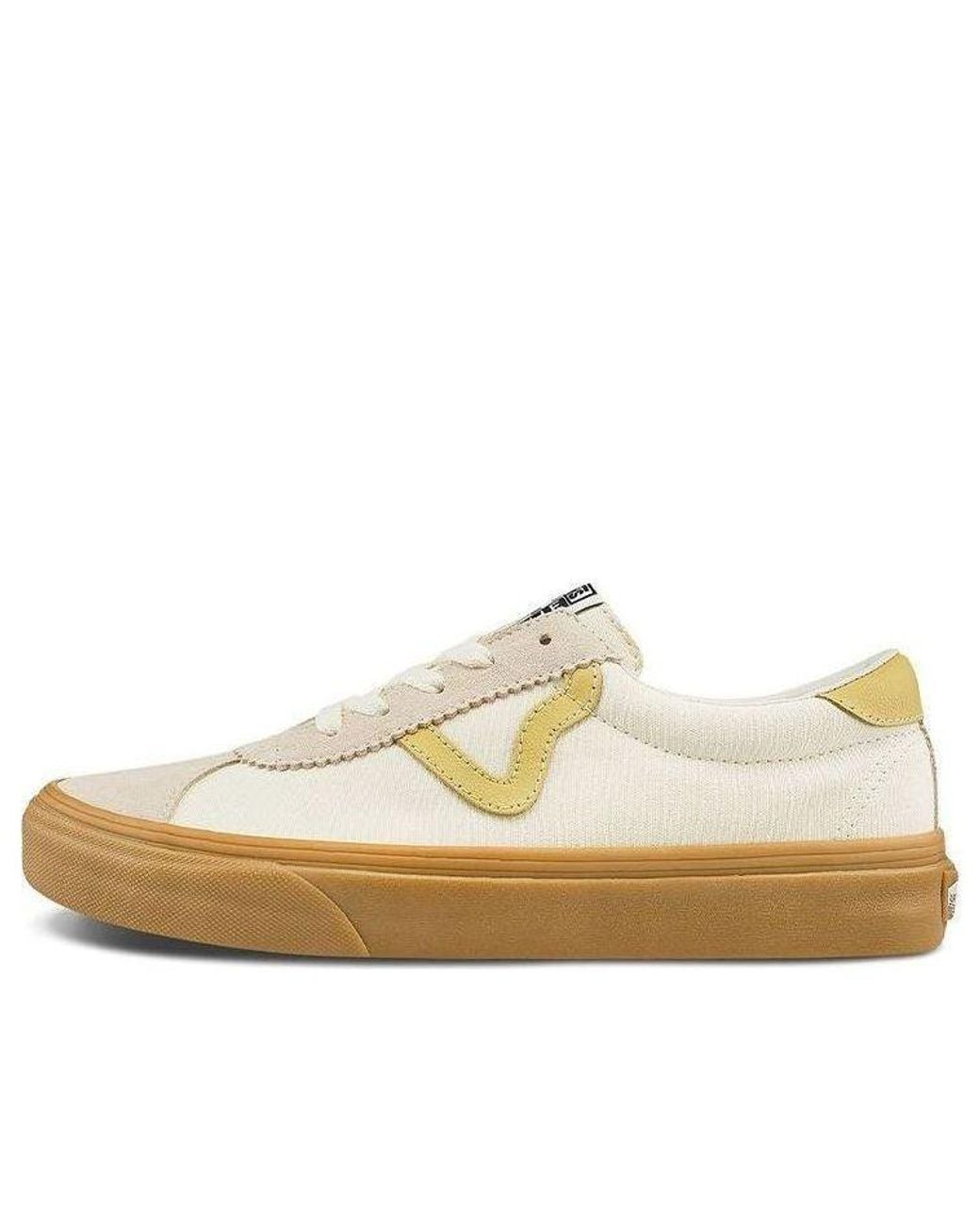 Vans White Sport Retro Low Tops Casual Skateboarding Shoes for men
