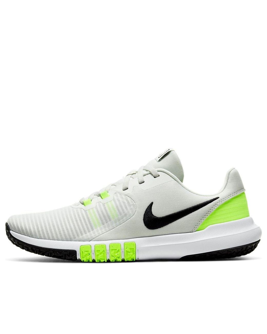 Nike White Flex Control 4 'Spruce Aura Volt' for men