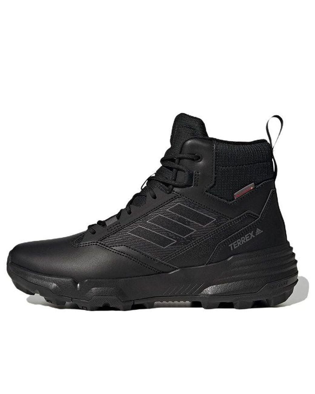 Adidas Black Terrex Unity Leather Mid Cold.Rdy 'Triple' for men