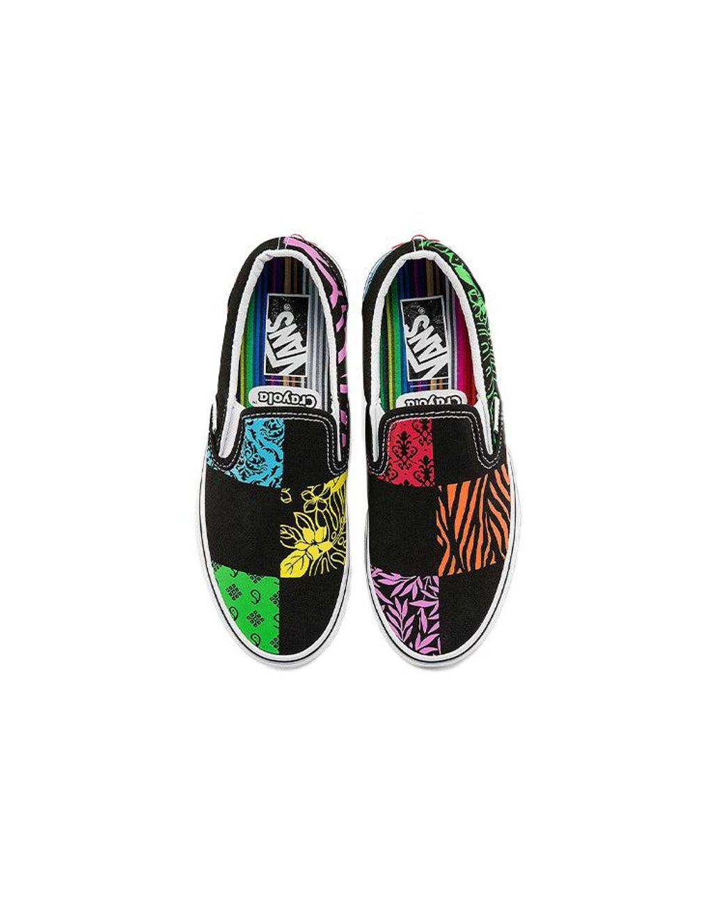 Vans Green Slip-On Classic X Crayola Multi' for men