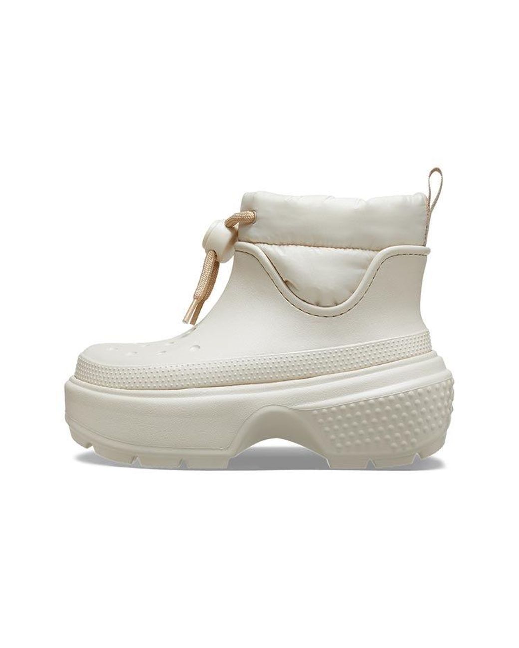 CROCSTM White Stomp Puff Boots 'Stucco' for men
