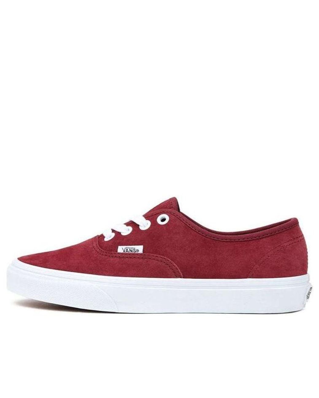 Vans Red Pig Suede Authentic for men
