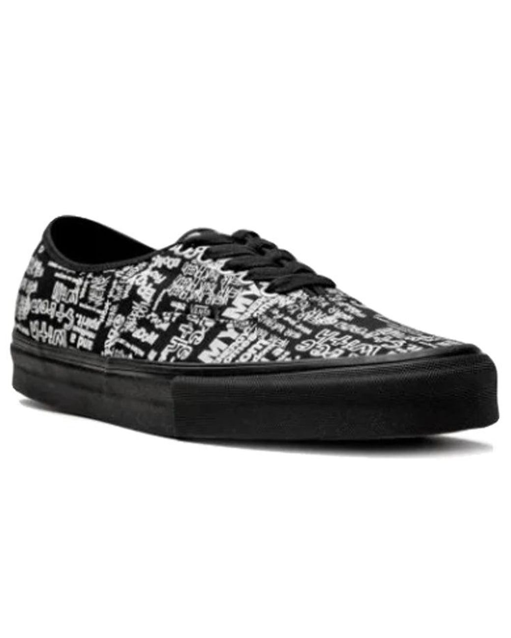 Vans Black X Comme Des Garcons Authentic Lx 'Graffiti' for men