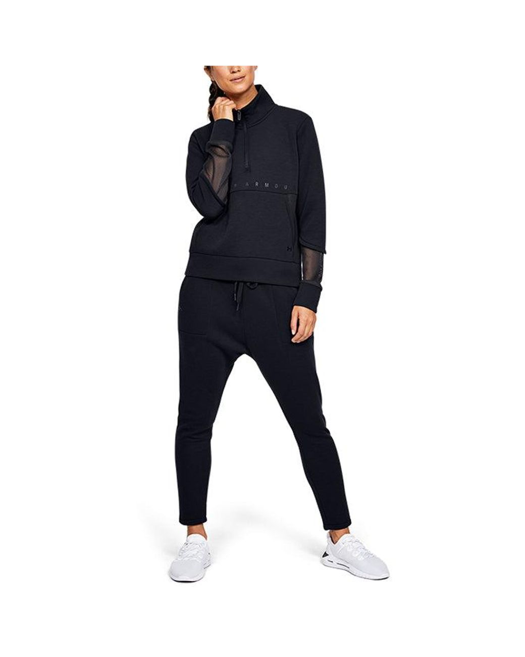 Under Armour Blue (Wmns) Splicing Pocket High Collar