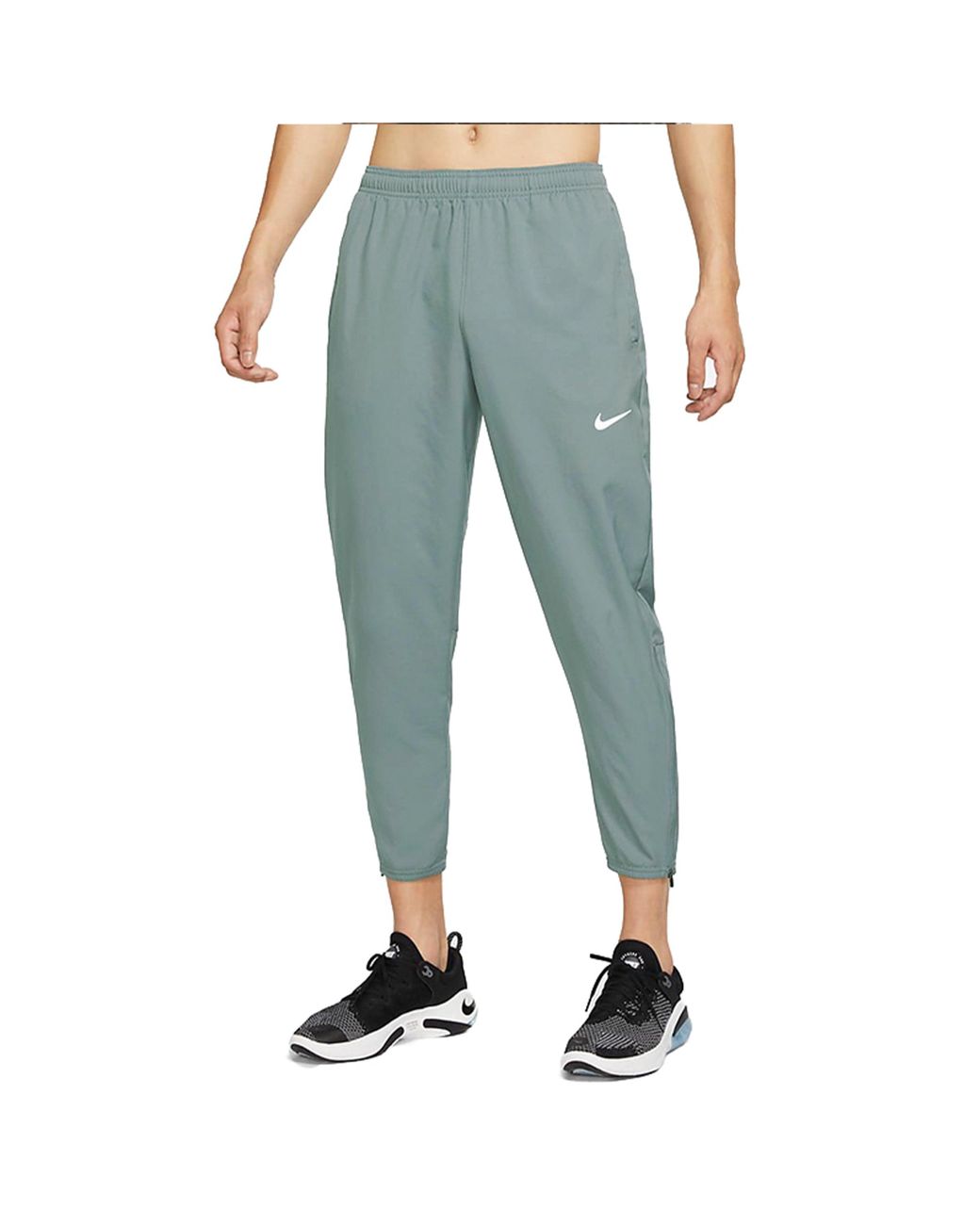 Nike Blue Dri-Fit Challenger Logo Sports Woven Running Long Pants for men