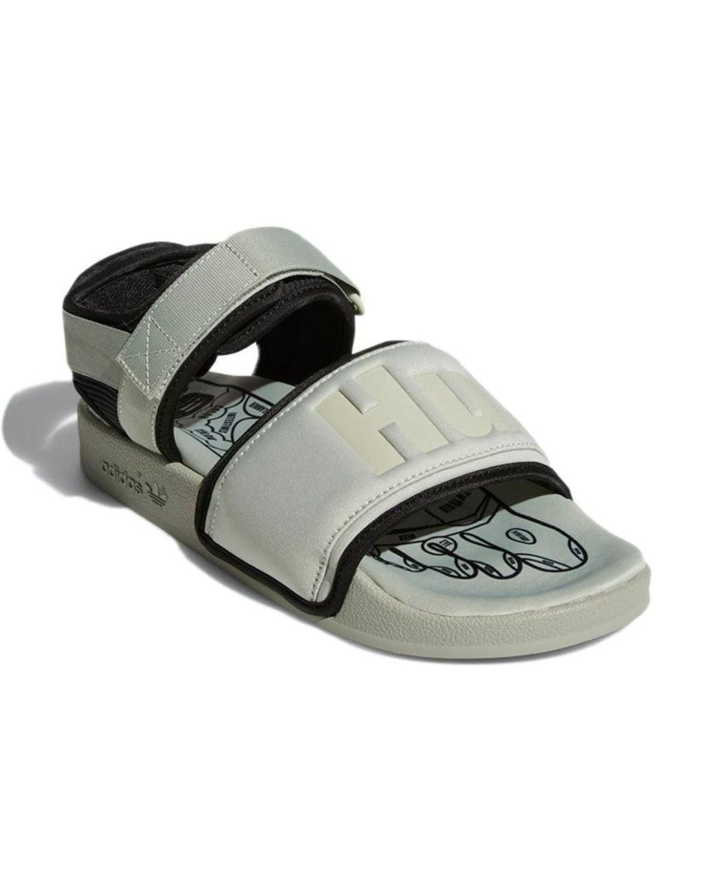 Adidas Green X Pharrell Adilette 2.0 Slide 'Halo' for men
