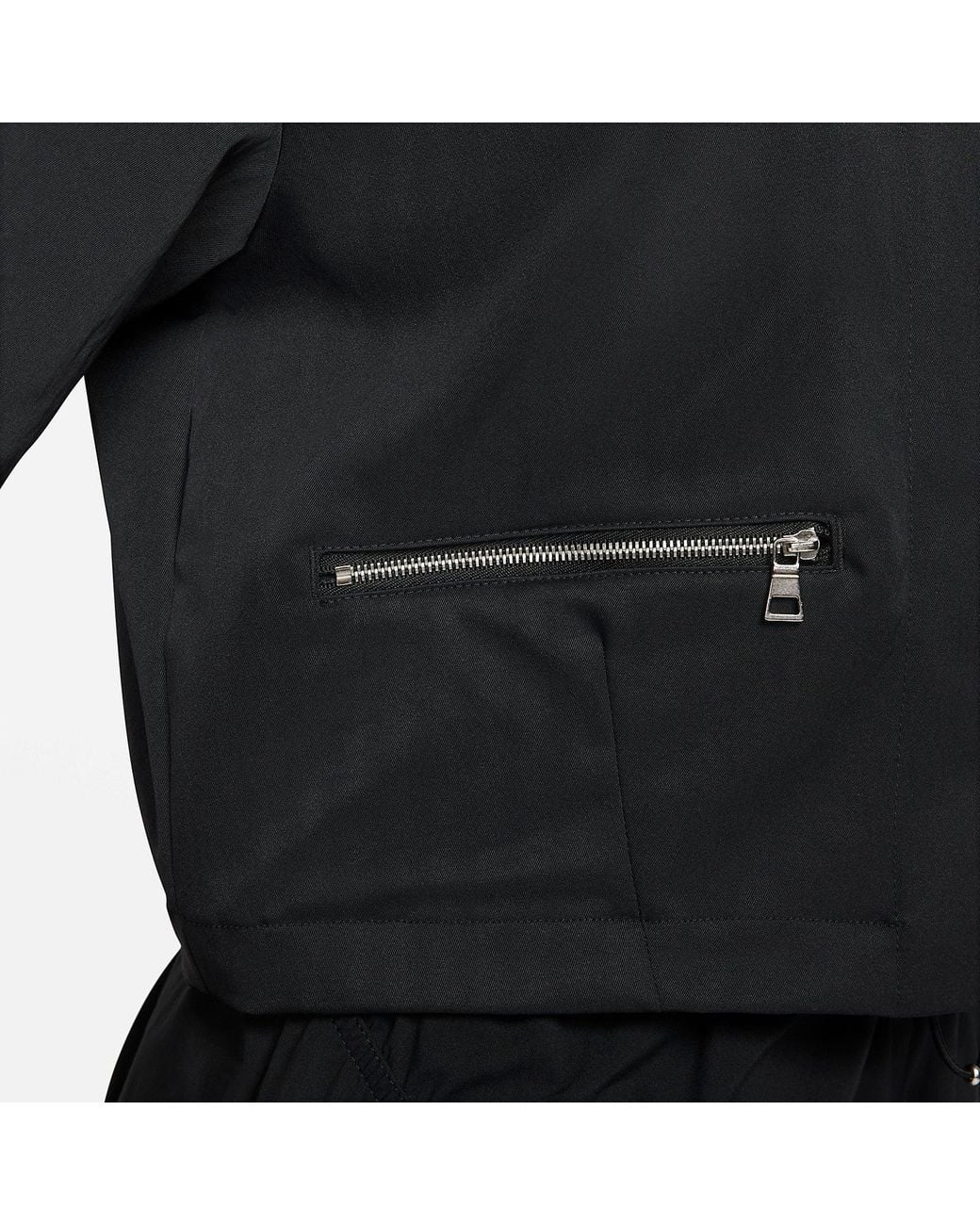 Nike Black (Wmns) Sportswear Dri-Fit Tech Pack Woven Polo
